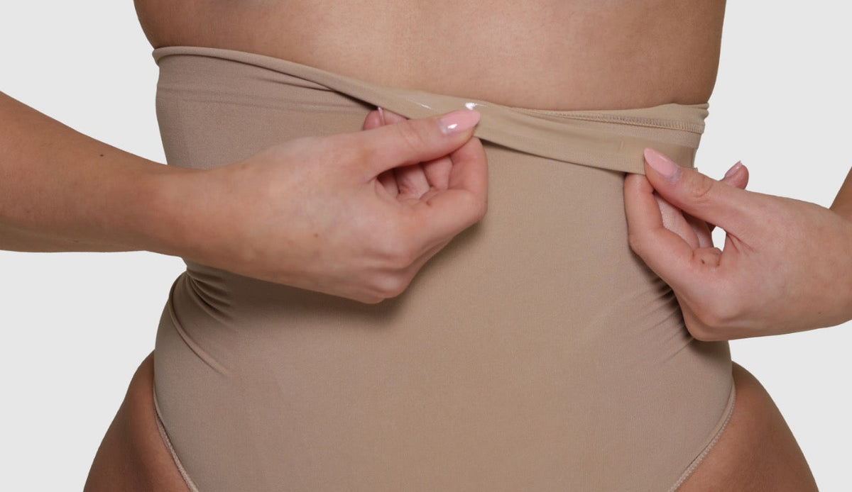 High Waisted Thong - Sand