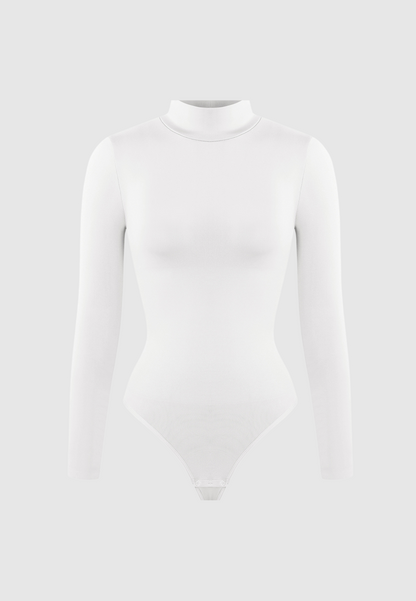Turtleneck Bodysuit - White