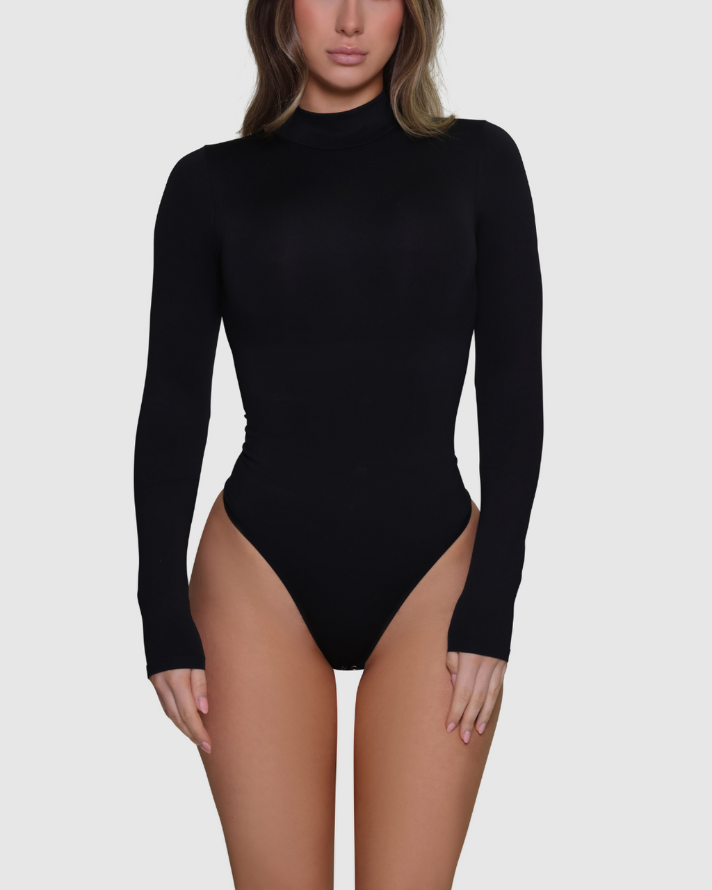 Turtleneck Bodysuit - Black