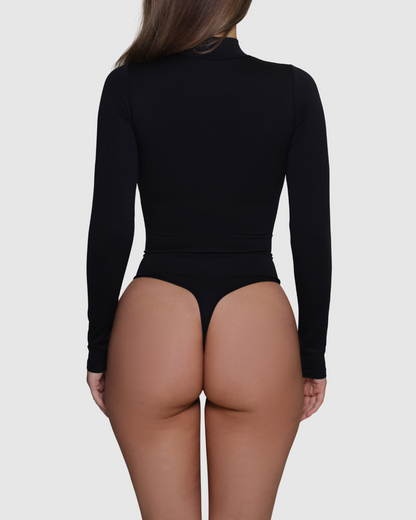Turtleneck Bodysuit - Black