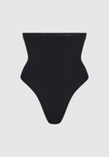 High Waisted Thong - Black