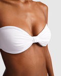 Bandeau Bikini Top-  White