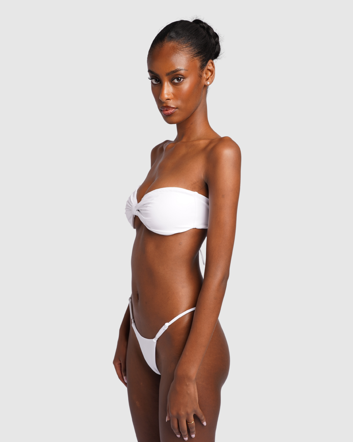 Tanga Bikini Bottom -  White