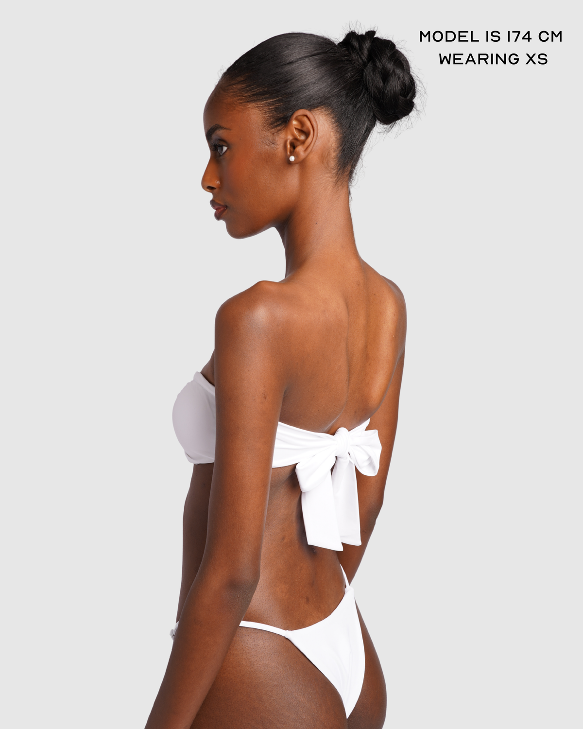 Bandeau Bikini Top-  White