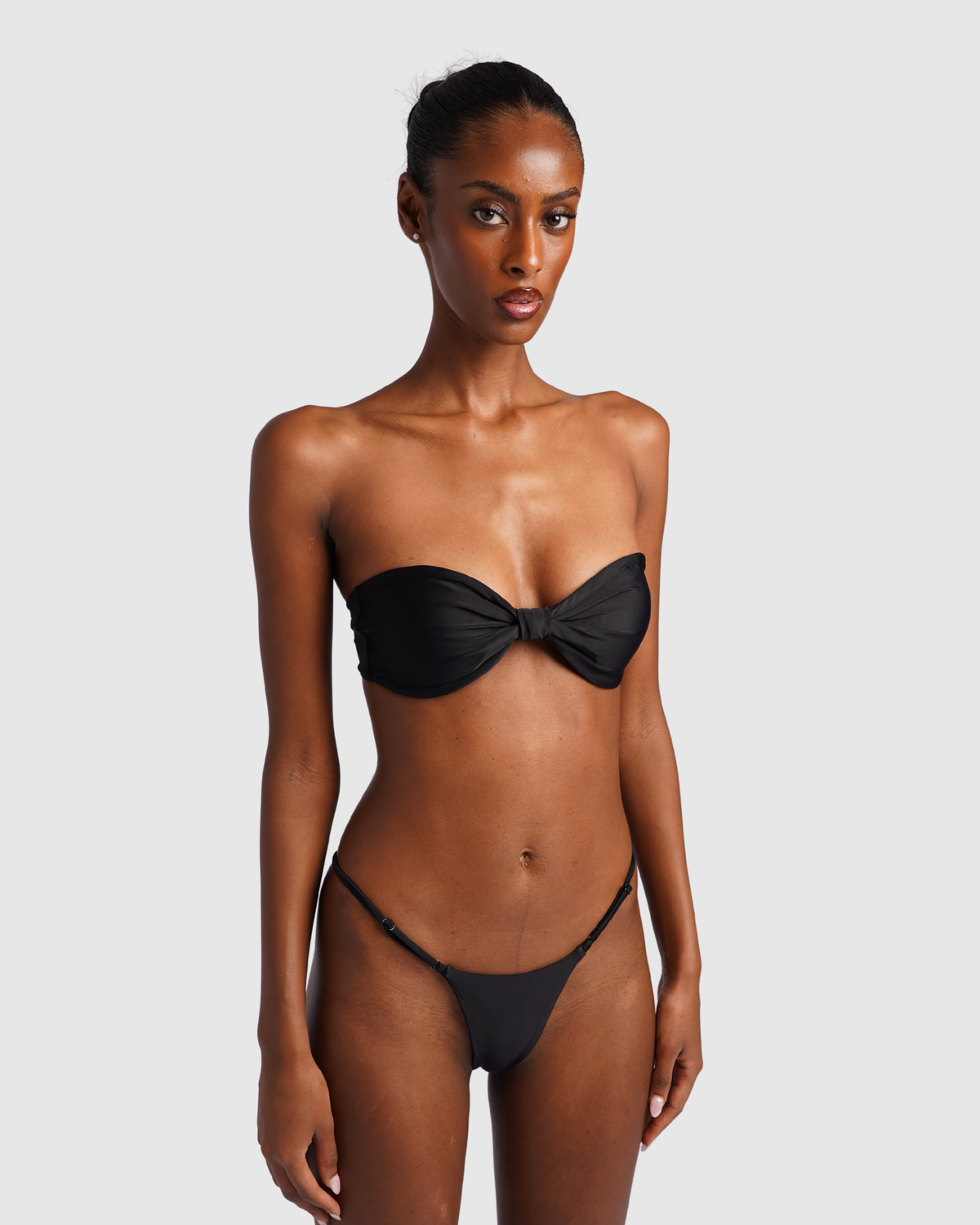 Tanga Bikini Bottom -  Black