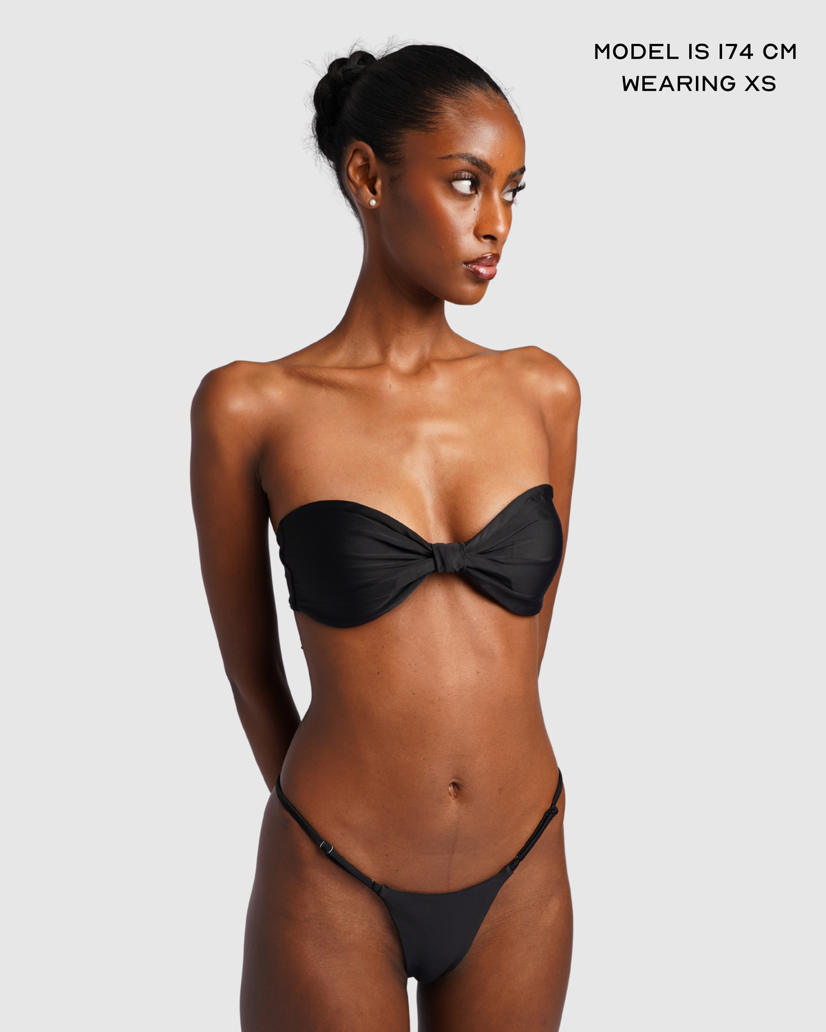 Tanga Bikini Bottom -  Black