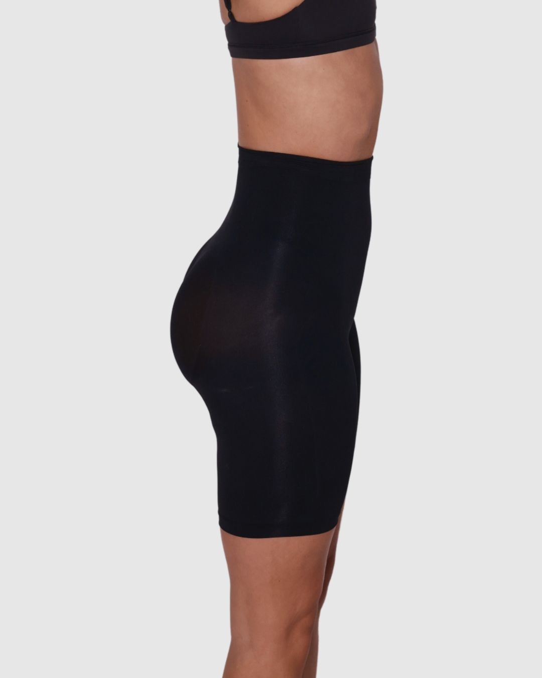 High Waisted Butt-Lifting Shorts - Black