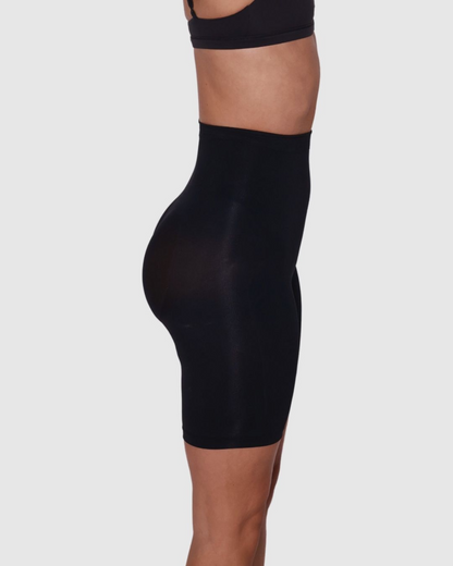 High Waisted Butt-Lifting Shorts - Black