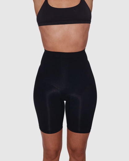 High Waisted Butt-Lifting Shorts - Black