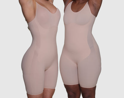 Mid-thigh Bodysuit - Sand