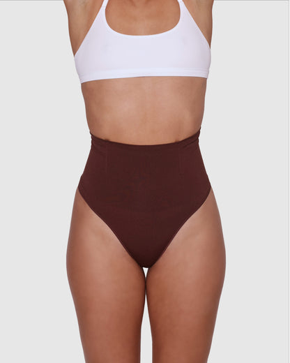 Waist Sculpting Thong - Espresso