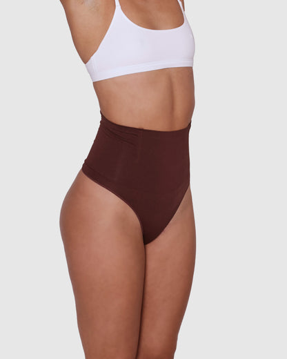 Waist Sculpting Thong - Espresso