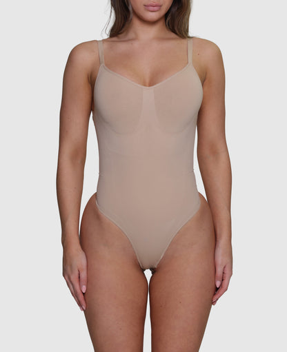 Low Back Bodysuit - Sand